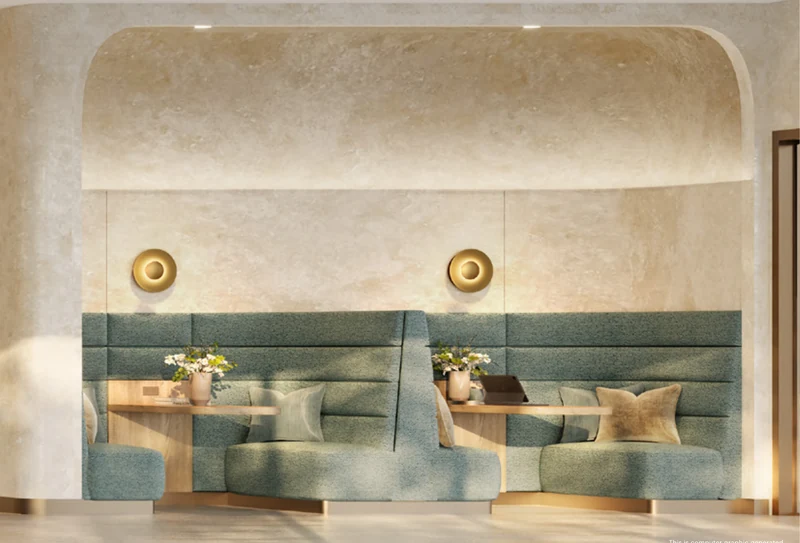 CANVAZ Palette Cherngtalay — work booths off the lobby