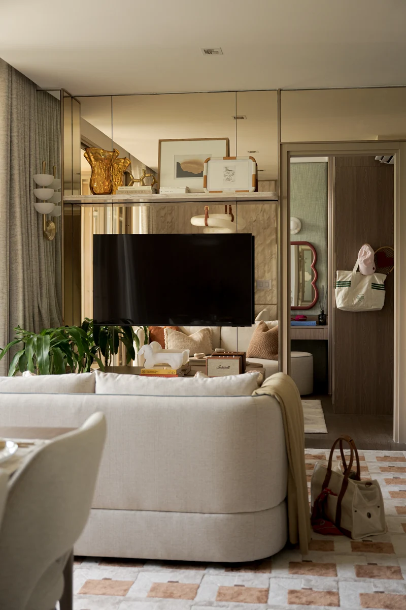 CANVAZ Palette Cherngtalay — the TV wall and the way through to the bedroom